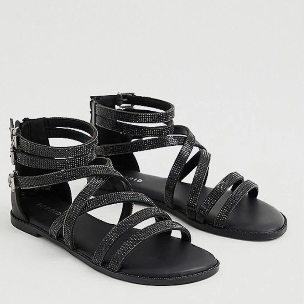 Black Strappy Sandals